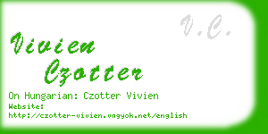 vivien czotter business card